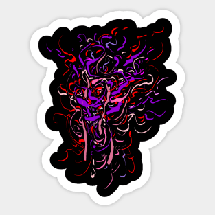 dragon face Sticker